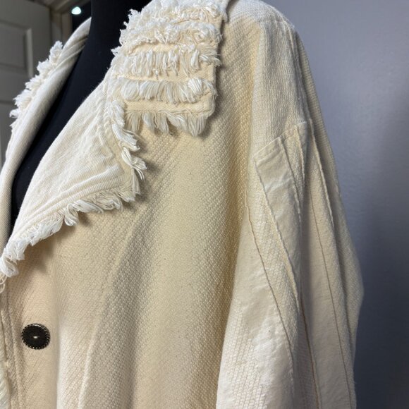 FITZ 100% Cotton Jacket in Cream Made in Canada - Picture 2 of 13